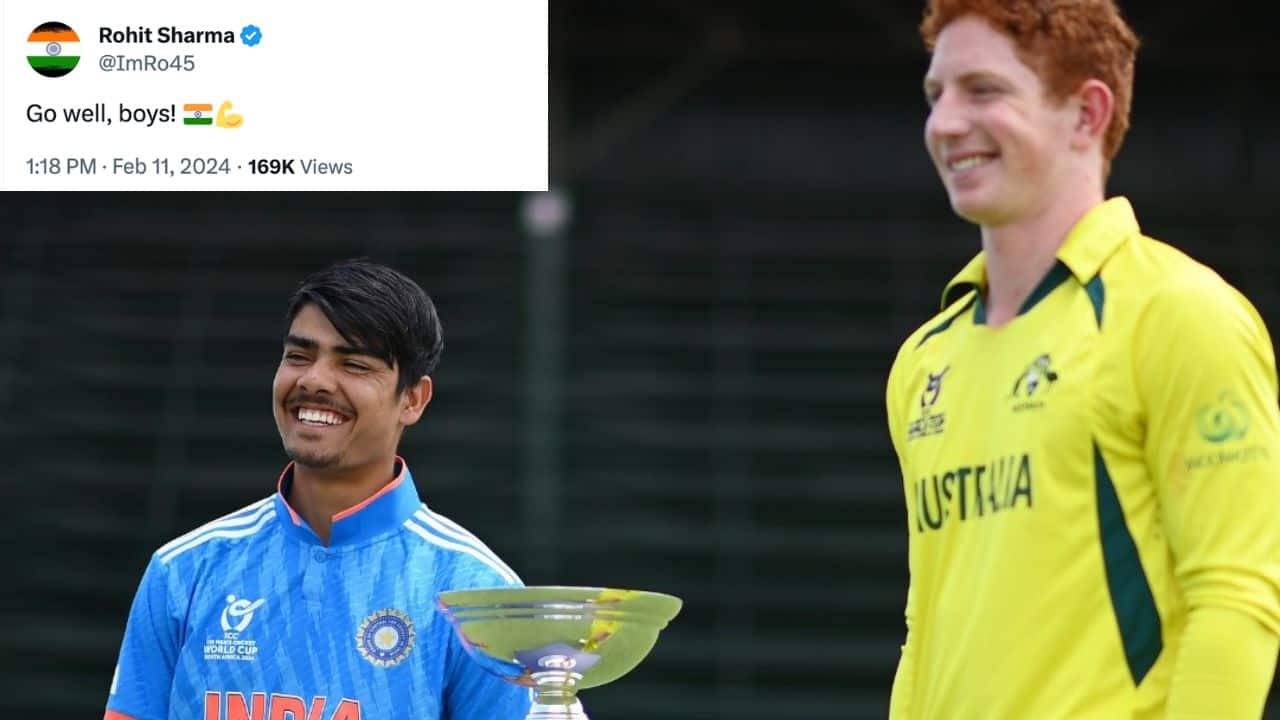 ‘Go Well, Boys!’ - Rohit Sharma Wishes Uday Saharan And Co. Ahead Of U19 World Cup Final